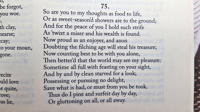 Sonnet 75 "So are you to my thoughts" William Shakespeare смотреть онлайн