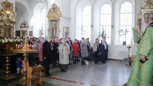 Праздничное богослужение в Вербное воскресенье в Раифском монастыре