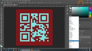How to change QR code color in Adobe Photoshop-2020