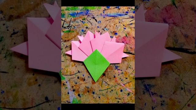 Гвоздика оригами. смотреть онлайн