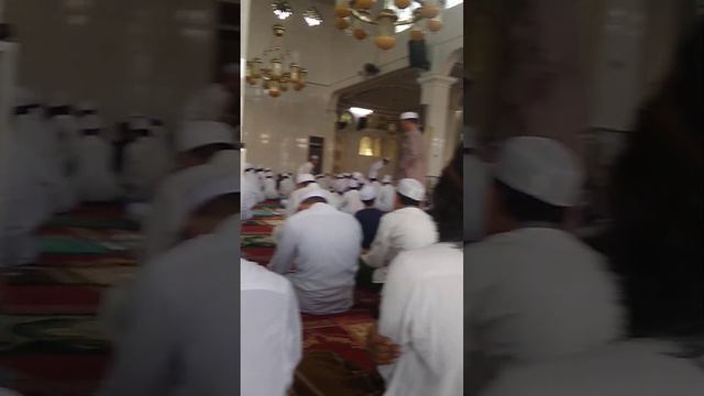 waktu menjelang shalat maghrib di mushola Ar Raudhah sekumpul