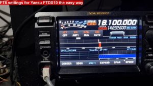 #vk3ktt, #ft8, #ftdx10, , #wsjtx Easy ft8 settings made easy for the Yaesu ftdx 10.