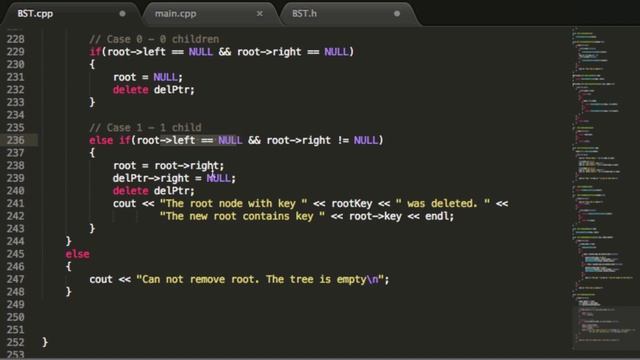 Binary Search Trees - Remove Root Match Function - C++ (Part 11)