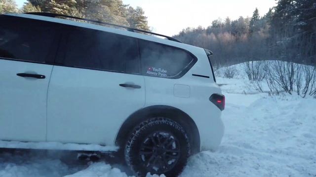 Всё пошло не по плану, штурм горы закончился оторванным глушителем/Nissan Patrol Y62/CheviNiva/L200