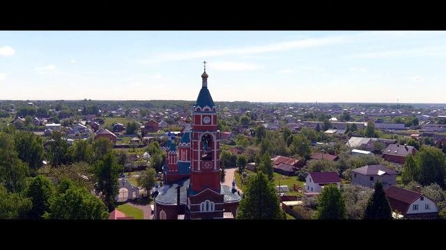 Новохаритоново, озеро Новый Бам, Георгиевская Церковь. Полет на дроне AUTEL EVO2 PRO