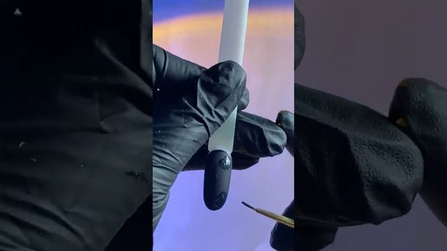 Мастер класс "чёрный матовый" #маникюр смотреть онлайн