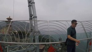 В Китай своим ходом. Стеклянная площадка,  район Пингу,  место Шилинься. Май 2018г. Часть 16-я.