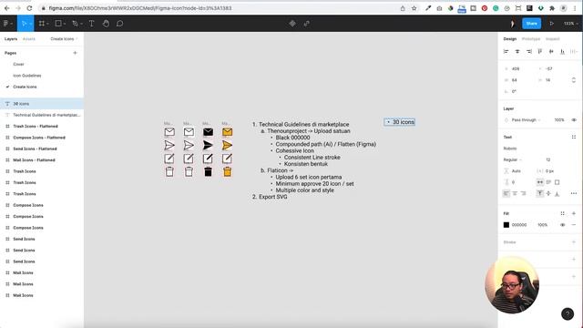 Tutorial membuat icon yang bisa dijual di internet dengan Figma смотреть онлайн
