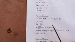 Делаем комплексное удобрение. Как рассчитать удобрения по формуле.