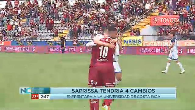 Saprissa tendría 4 cambios frente a la UCR смотреть онлайн