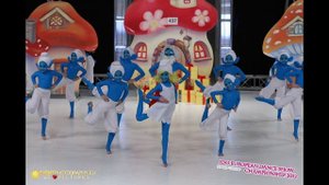 Танцевальный коллектив Вертикаль чемпионы европы танец смурфики