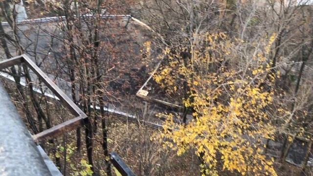 Смотровая площадка у Арки Дружбы народов в Киеве, вид на Подол и Левый берег смотреть онлайн