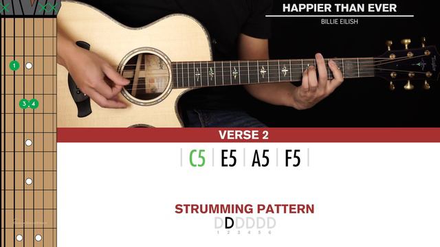 Happier Than Ever Guitar Cover Billie Eilish 🎸|Tabs + Chords| смотреть онлайн