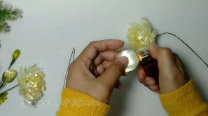 DIY | how to make satin ribbon flower  easy | ribbon flower Chrysanthemum