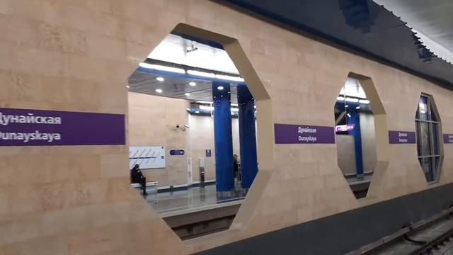 Ride in St.Petersburg - Dunayskaya metro station станция метро Дунайская Санкт-Петербург
