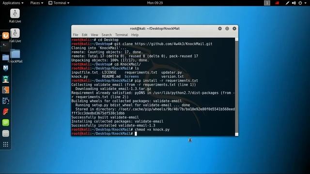 KnockMail - Verify Email Exists By using Kali Linux смотреть онлайн