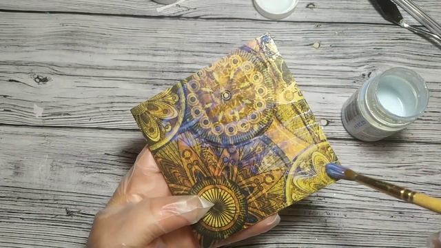 Кракелюр и другие способы создания трещин.Craquelure and other ways to create cracks. смотреть онлайн