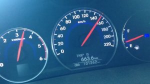 Разгон Santa Fe 2.2 TDI (197 л.с.)  0 - 197 (до ограничителя)