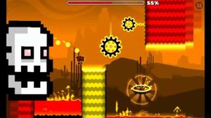Прохожу первый Уровень в Geometry Dash Subzero