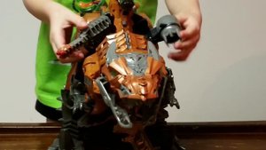 Transformers Toys Review - Transformers Movie Grimlock Toy Review - Transformers Grimlock Toy