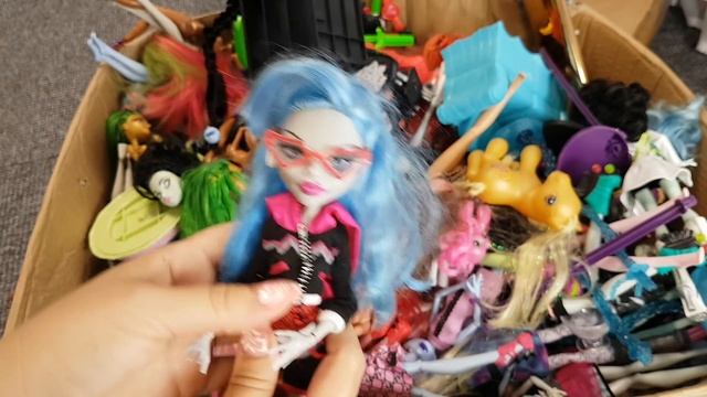 КОРОБКА С РАСТРЕПАННЫМИ КУКЛАМИ МОНСТЕР ХАЙ смотреть онлайн