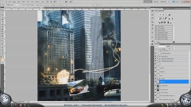 Speed Art - Transformers Movie Poster ( #Photoshop CS 5 ) смотреть онлайн