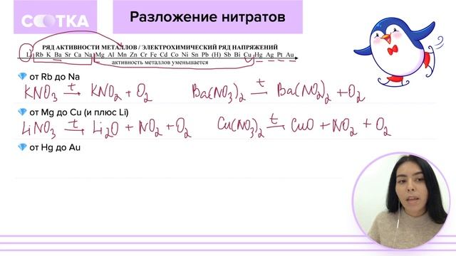 Разложение нитратов за 5 минут | ХИМИЯ ЕГЭ | СОТКА смотреть онлайн