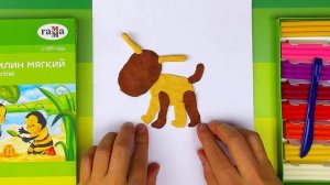 Как лепить СОБАКУ - лепка из пластилина