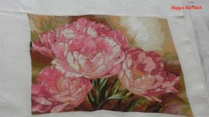 256. МОЙ РУЛОН ВЫШИТЫХ НЕОФОРМЛЕННЫХ РАБОТ. ВЫШИВКА КРЕСТОМ.