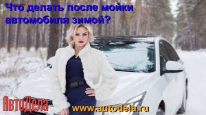 Что делать после мойки автомобиля зимой?