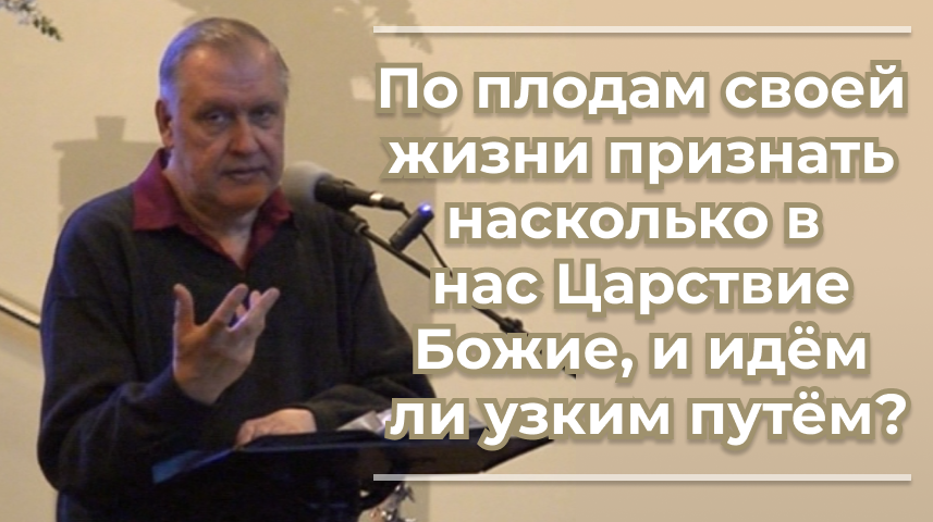 VАS-1481 По плодам своей жизни признать насколько в нас Царствие Божие, и идём ли узким путём