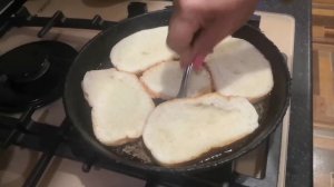 Вкус детства! Гренки на молоке с сахаром! простой десерт и вкусный перекус