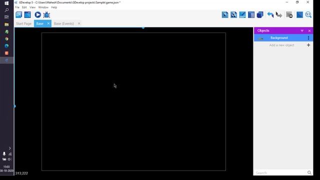 GDevelop - How to Horizontal Scroll Parallax Background