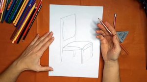 Как нарисовать стул. Онлайн-школа рисования "Малевашки"