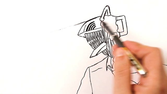 Как нарисовать Человека Бензопилу