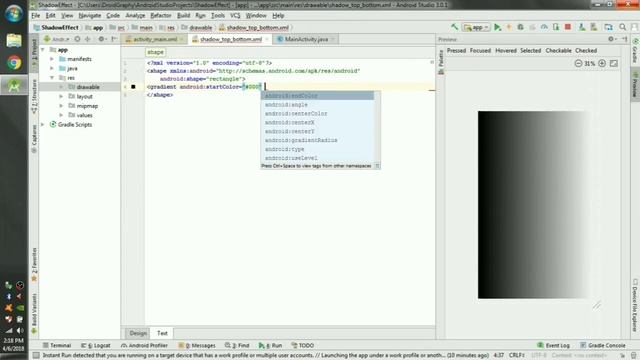 Drop Shadow Effect in Android Layout - DroidGraphy Design Tips #1