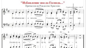 ? Причастен на Рождество Христово, Сербский напев, глас 8 (все партии) Избавление посла Господь...