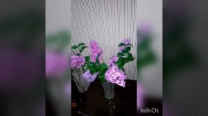 сирень из бисера. моя работа.