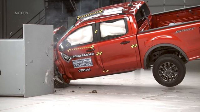 2019 Ford Ranger Truck Crash Test - IIHS смотреть онлайн