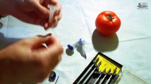 Анализ крови без боли - скарификатор/Analysis of blood from a finger without pain-scarifier