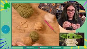 Crocheting a Baby Yoda! Come craft with me!