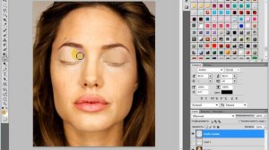 Урок Фотошопа-Движение зрачков ,при закрытие глаз.