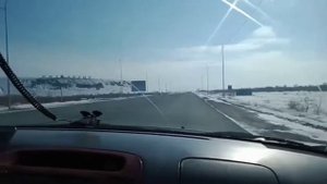 Дорога посёлок Солнечный - Экибастуз. 02 марта 2021 год.