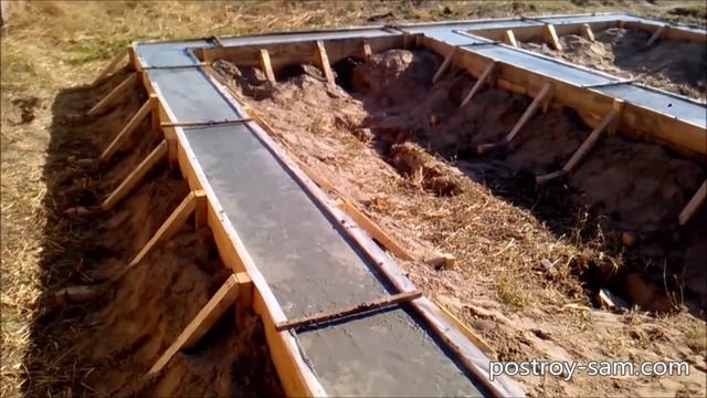 Ленточный фундамент под баню 6х6 м смотреть онлайн