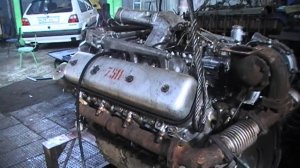 Заводим ЯМЗ-7511 после капитального ремонта (камера JVC)