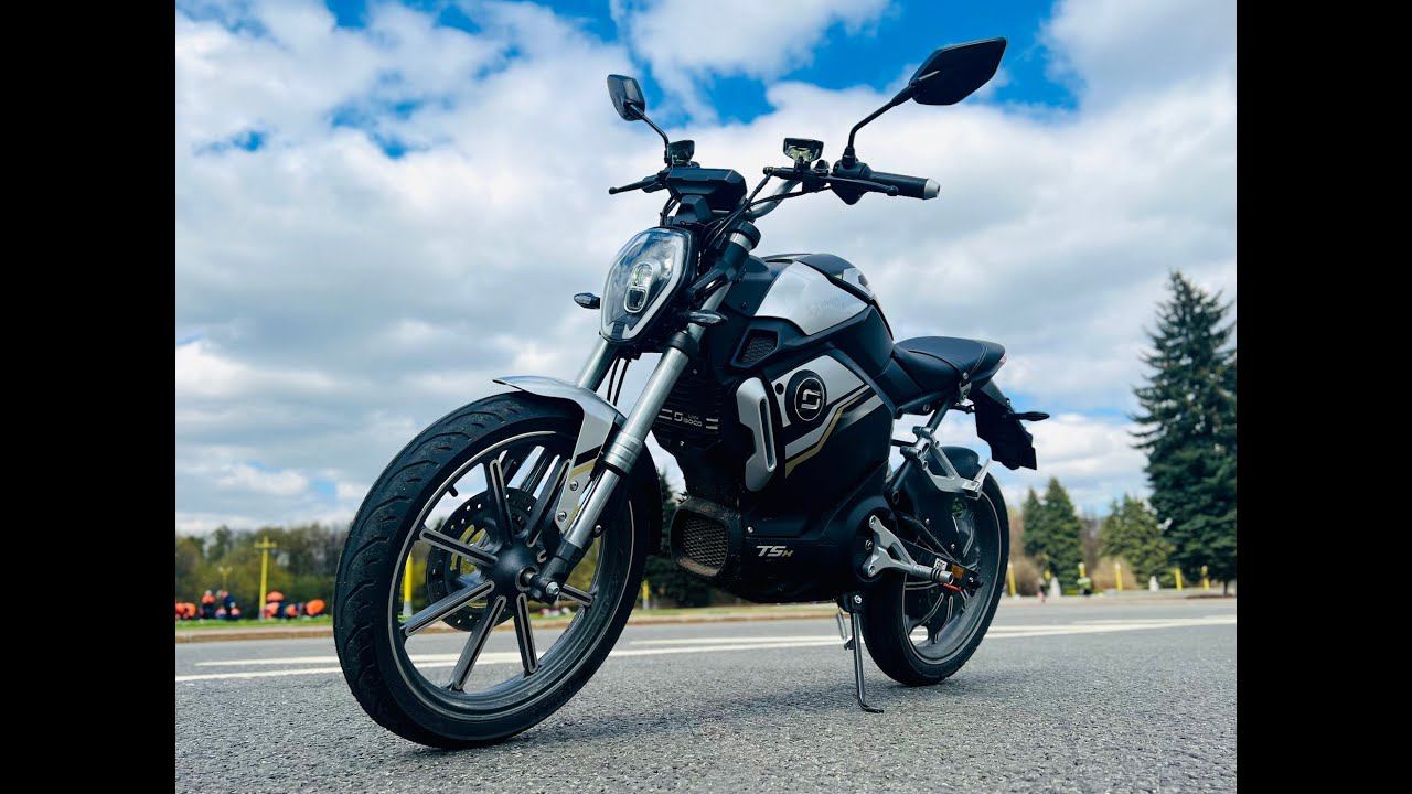 Электромотоцикл WHITE SIBERIA SUPER SOCO TSX - обзор, тест-драйв, замер максималки смотреть онлайн