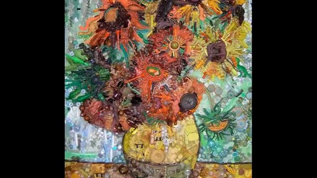 Скульптуры и картины из пуговиц смотреть онлайн