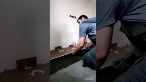 Керамогранит 1200х200,с применением бункера(супер-гребёнка)