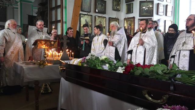 Отпевание и погребение протоиерея Феодора Проскурина, настоятеля Воскресенского собора