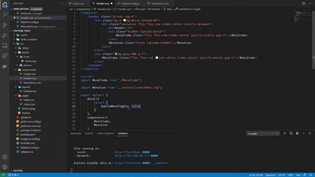 Sites Estáticos com Vue.js e Gridsome #4 - CSS com Tailwind: Parte 2 смотреть онлайн